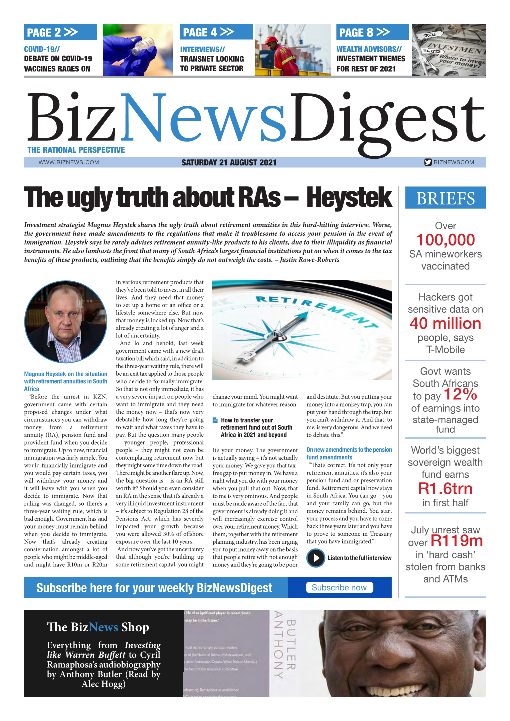 The Ugly Truth About Ras – Heystek BRIEFS Investment Strategist Magnus Heystek Shares the Ugly Truth About Retirement Annuities in This Hard-Hitting Interview