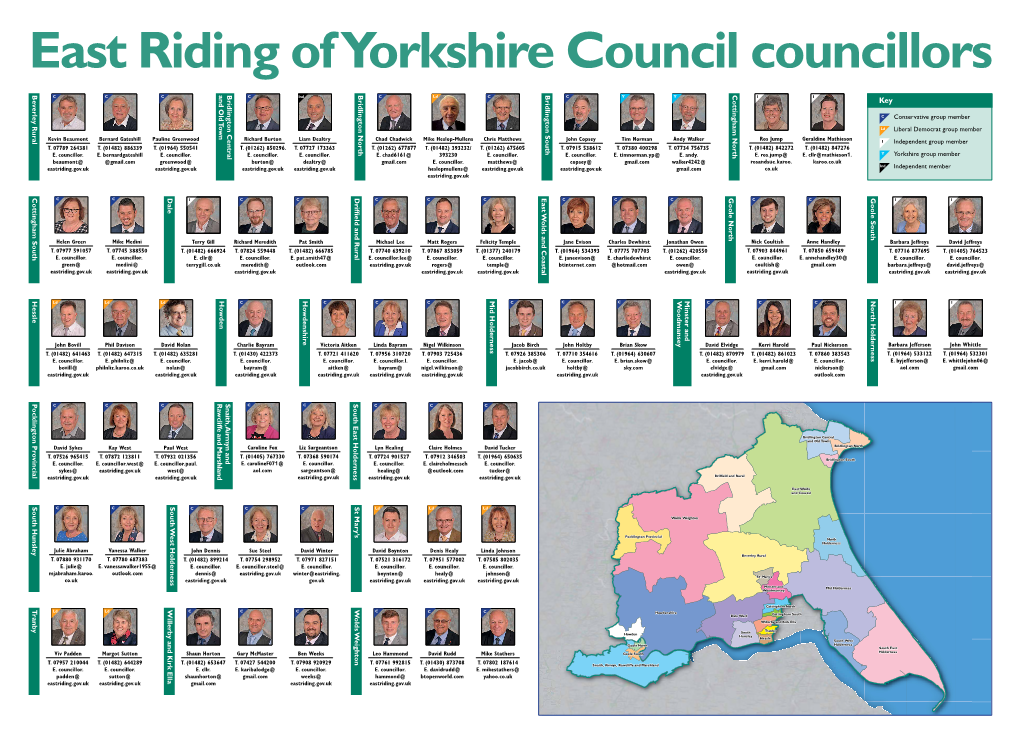 East Riding of Yorkshire Council Councillors