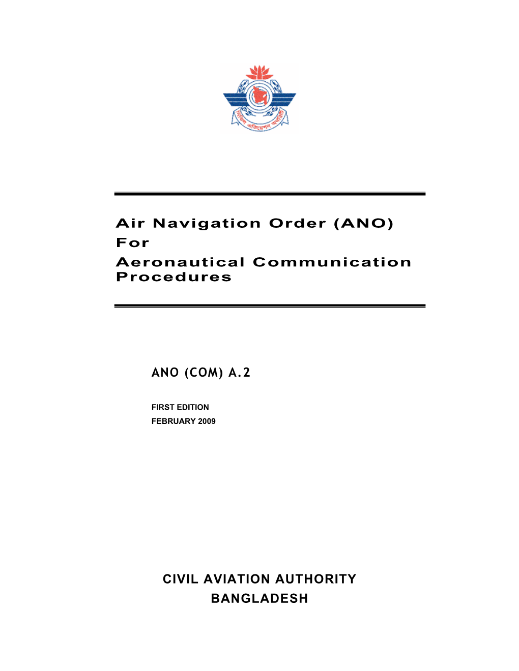 ANO) for Aeronautical Communication Procedures