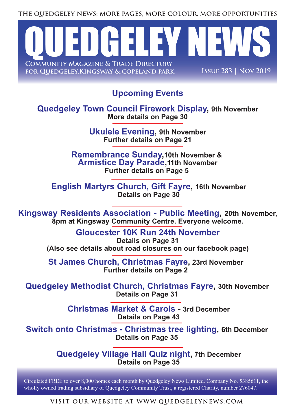 Quedgeley News, December