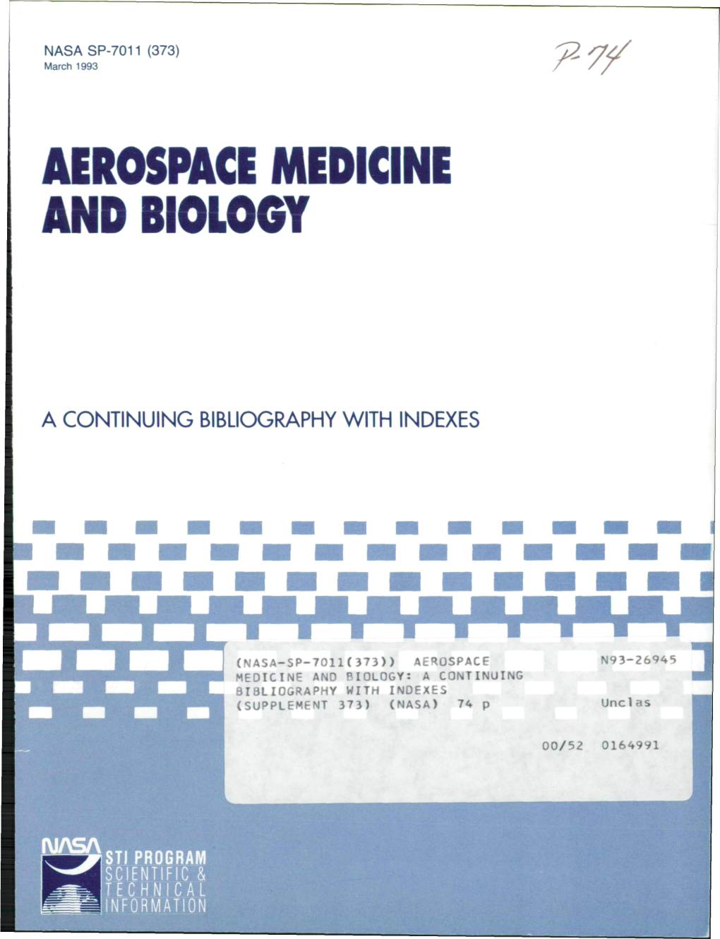 Aerospace Medicine and Biology