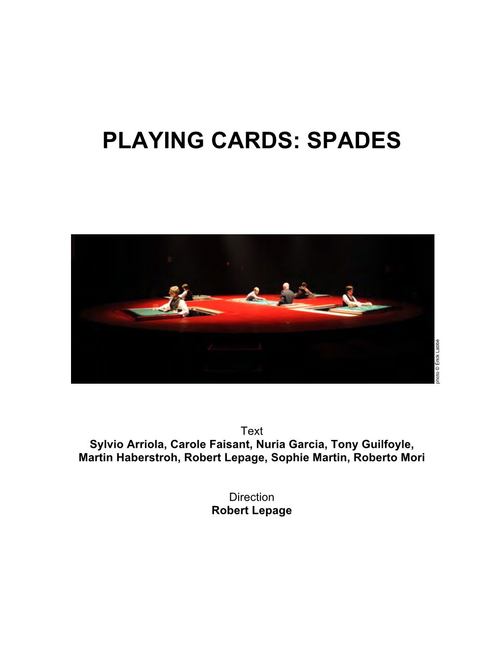 Playing Cards: Spades