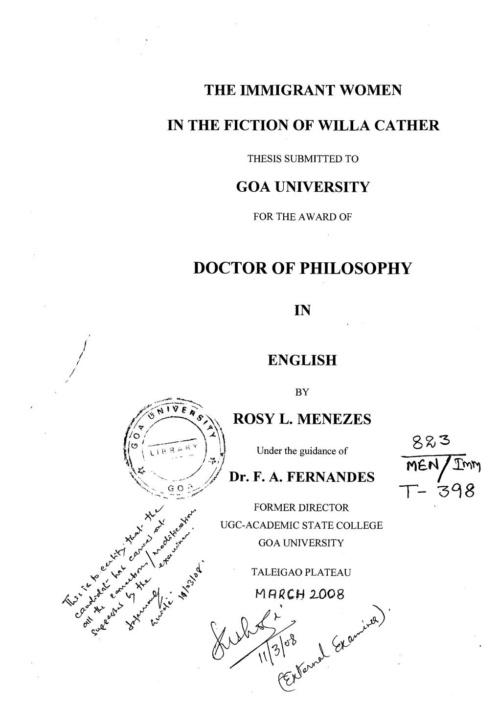 Doctor of Philosophy