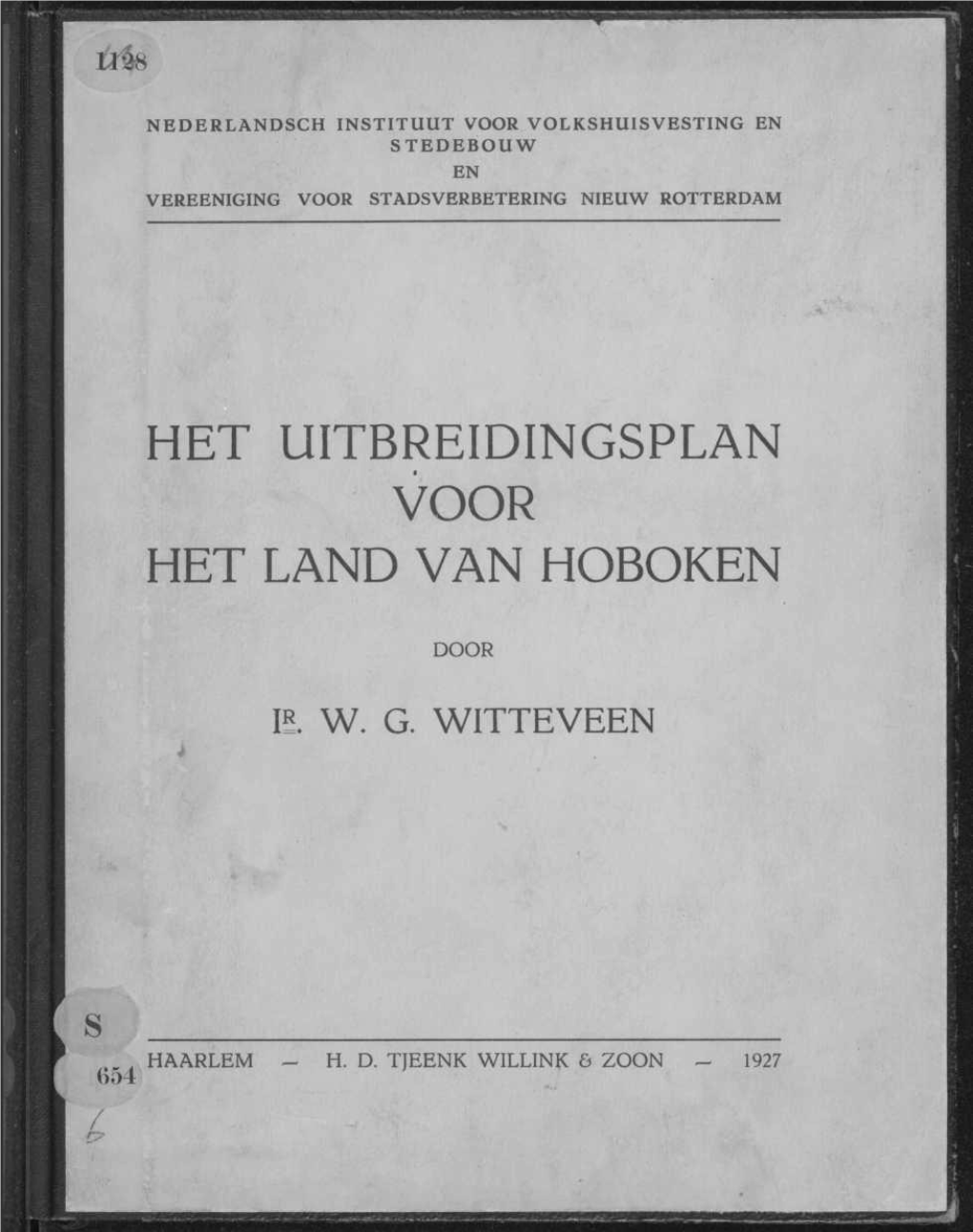 Het Uitbreidingsplan ' Voor I Het Land Van Hoboken