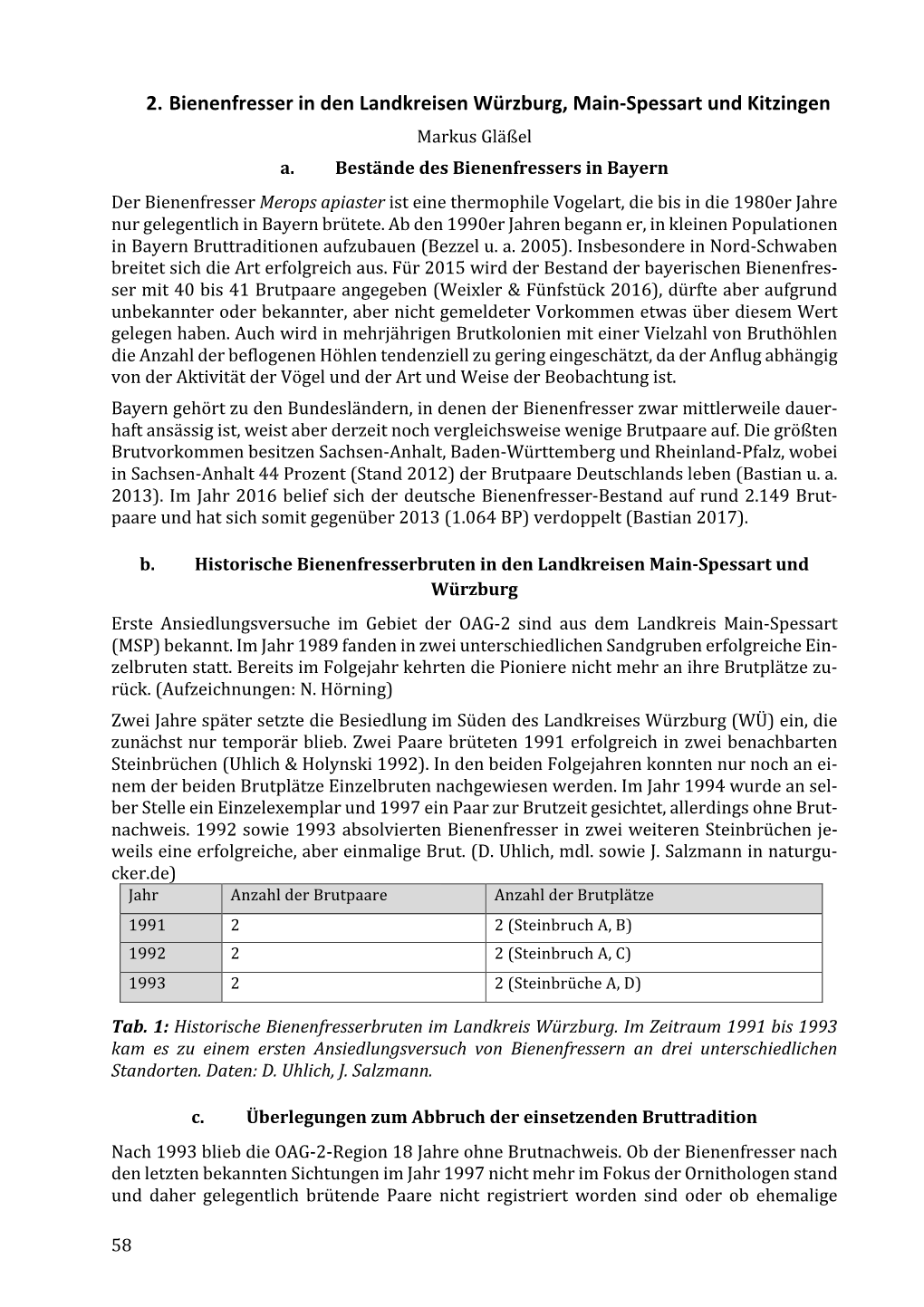 2. Bienenfresser in Den Landkreisen Würzburg, Main-Spessart Und Kitzingen Markus Gläßel A