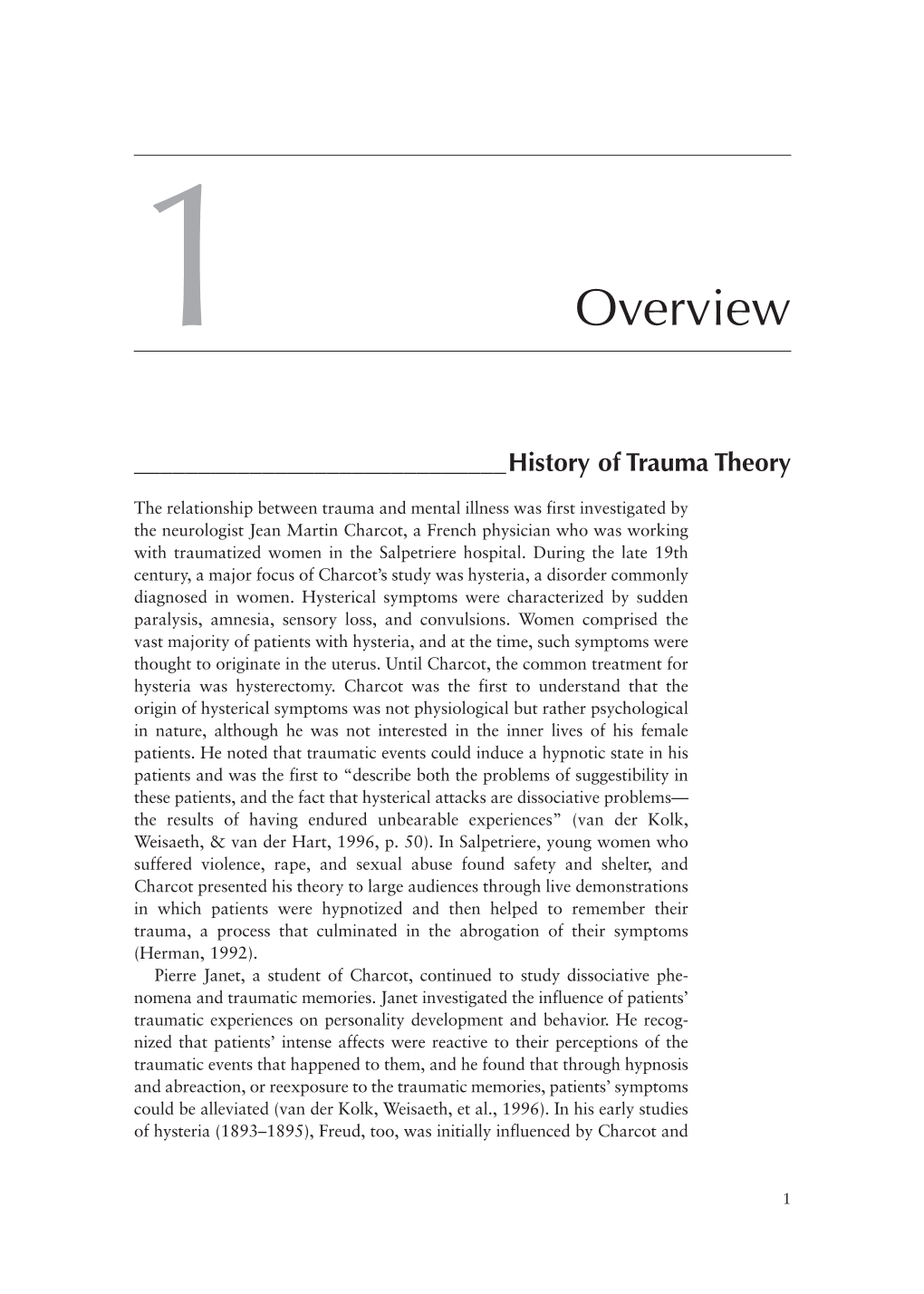 History of Trauma Theory