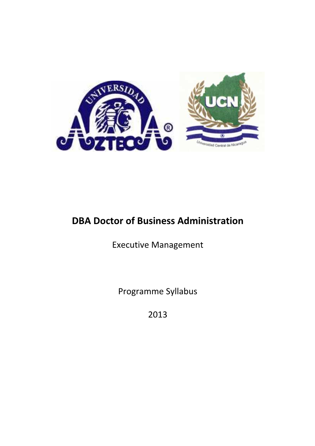 DBA Doctor of Business Administration