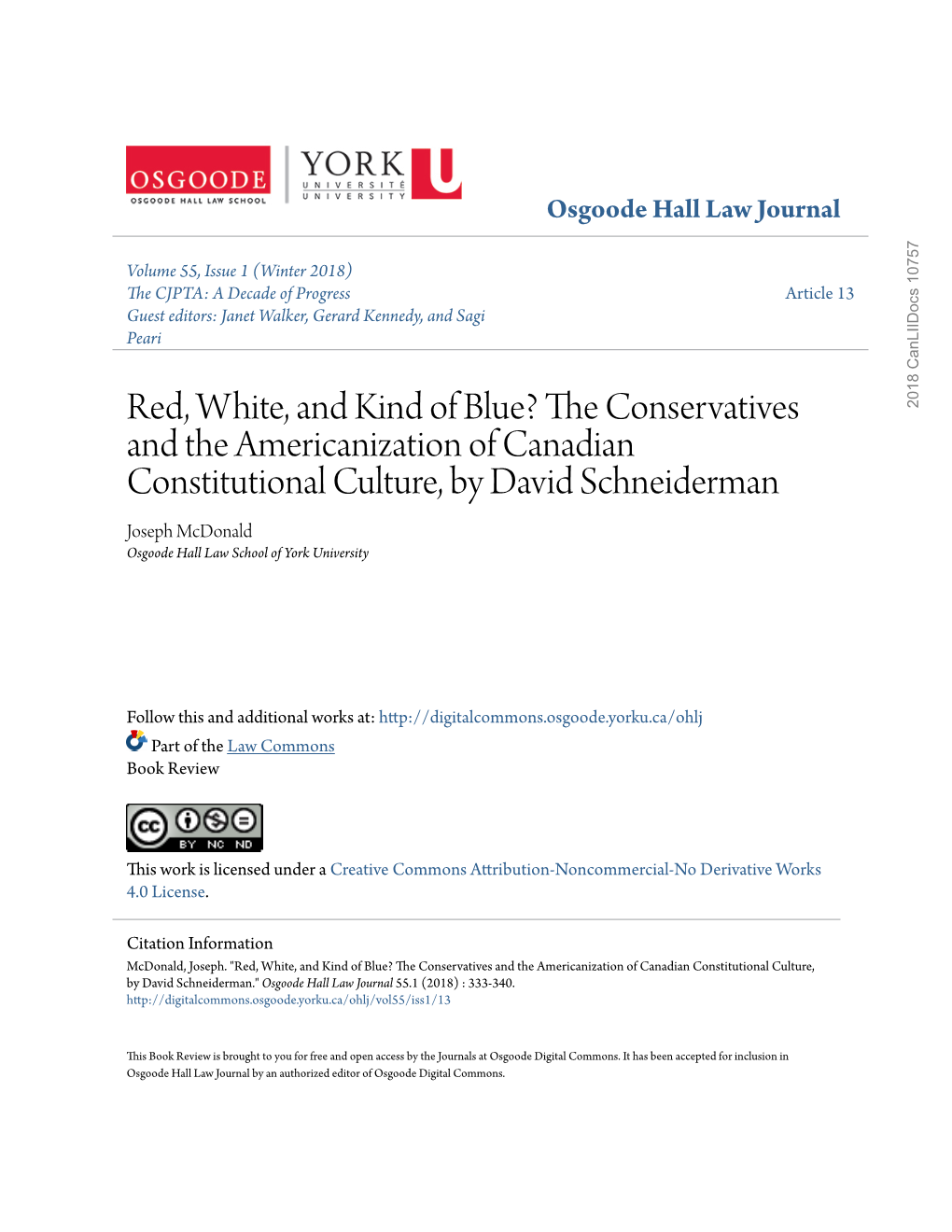 Osgoode Hall Law Journal