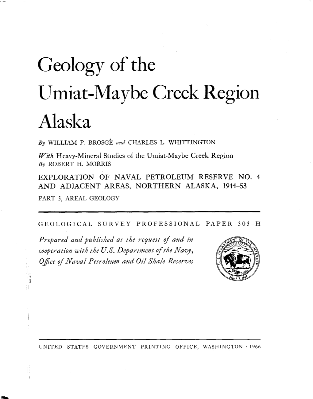 Umiat-Maybe Creek Region Alaska