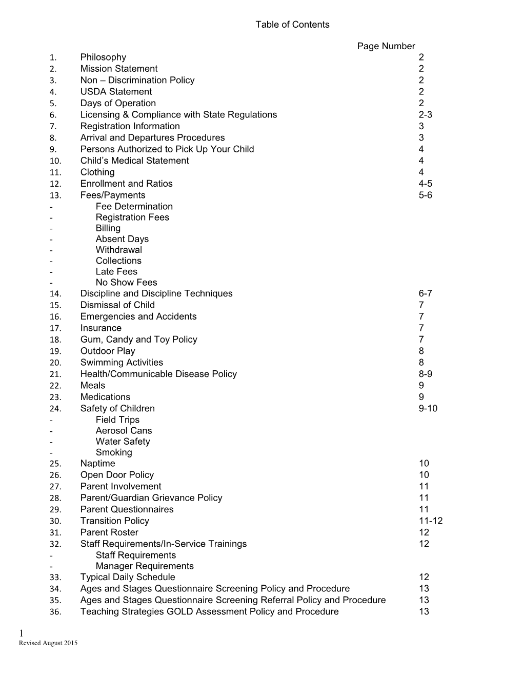 Table of Contents s21