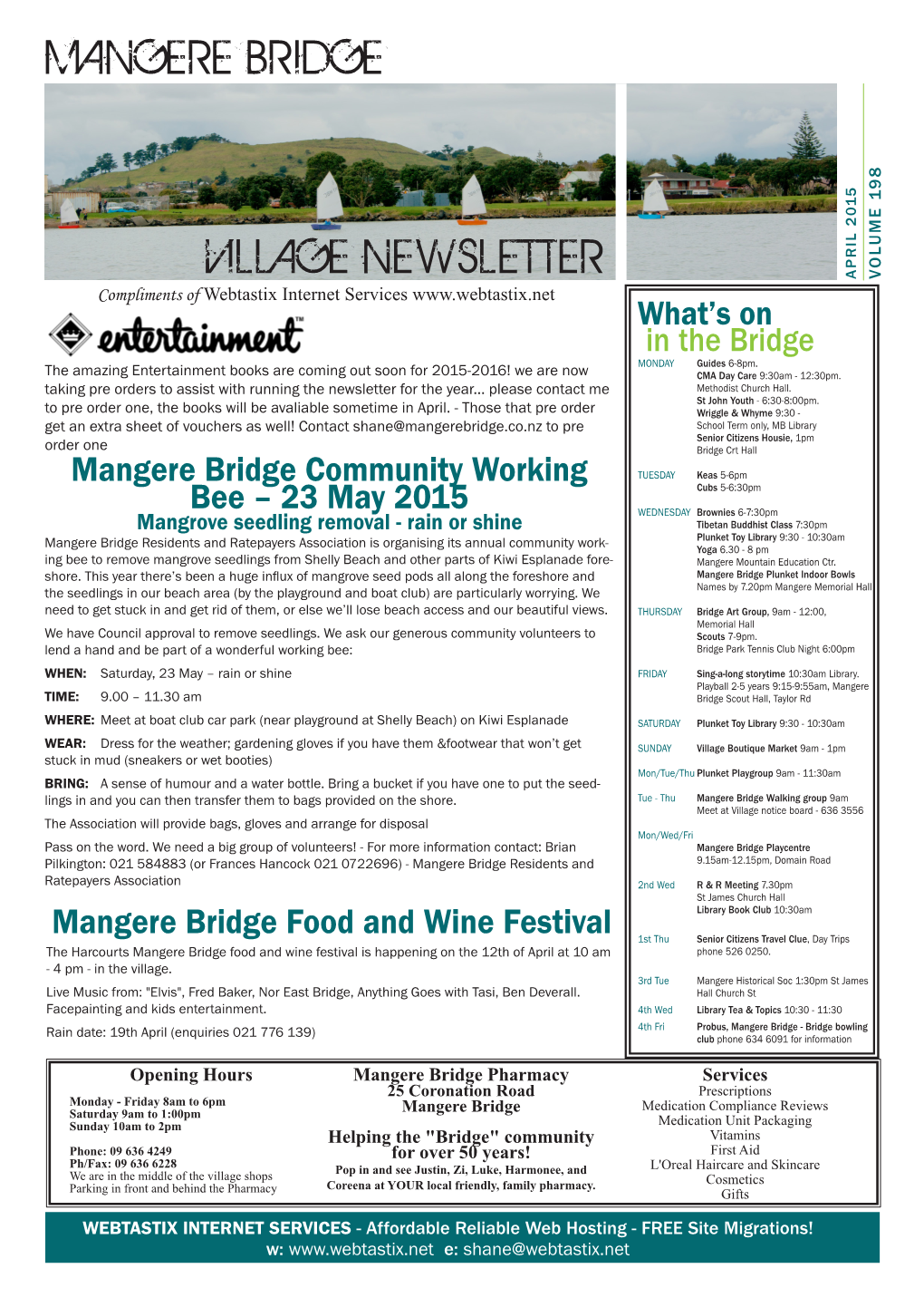 Mangere Bridge Monthly Newsletter