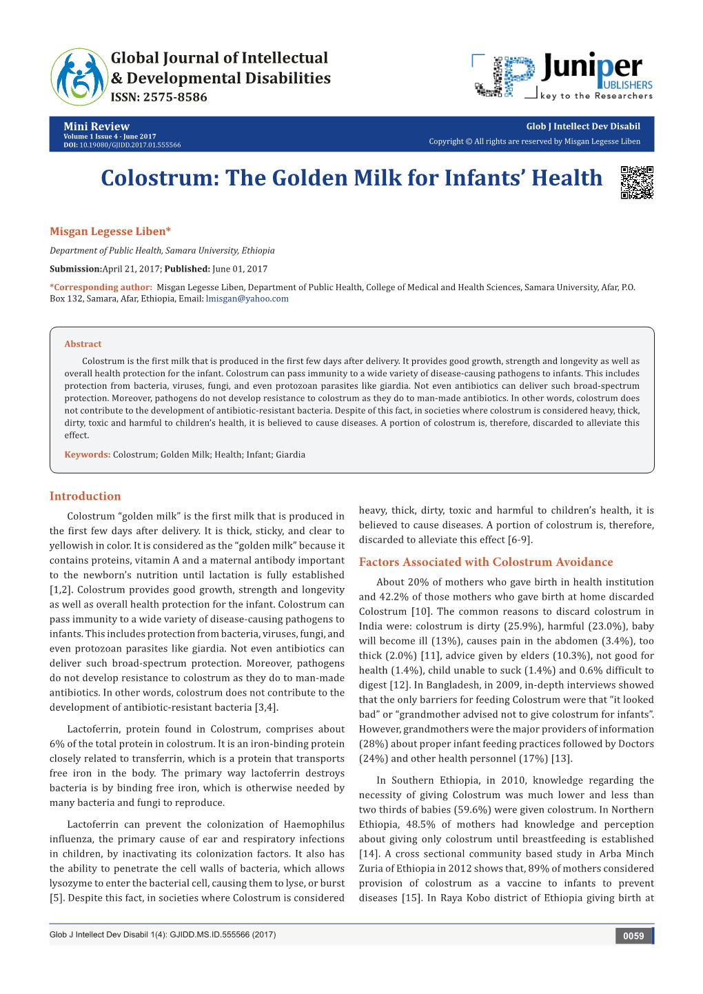 Colostrum: the Golden Milk for Infants' Health