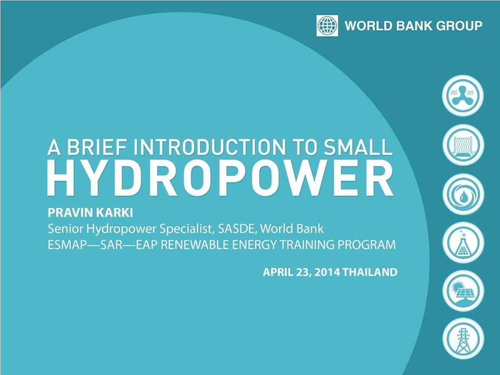 Today 20% of the World's Electricity Is Supplied by Hydropower