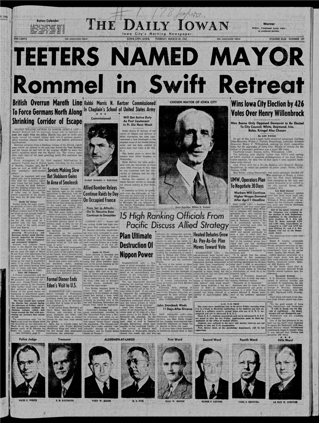 Daily Iowan (Iowa City, Iowa), 1943-03-30