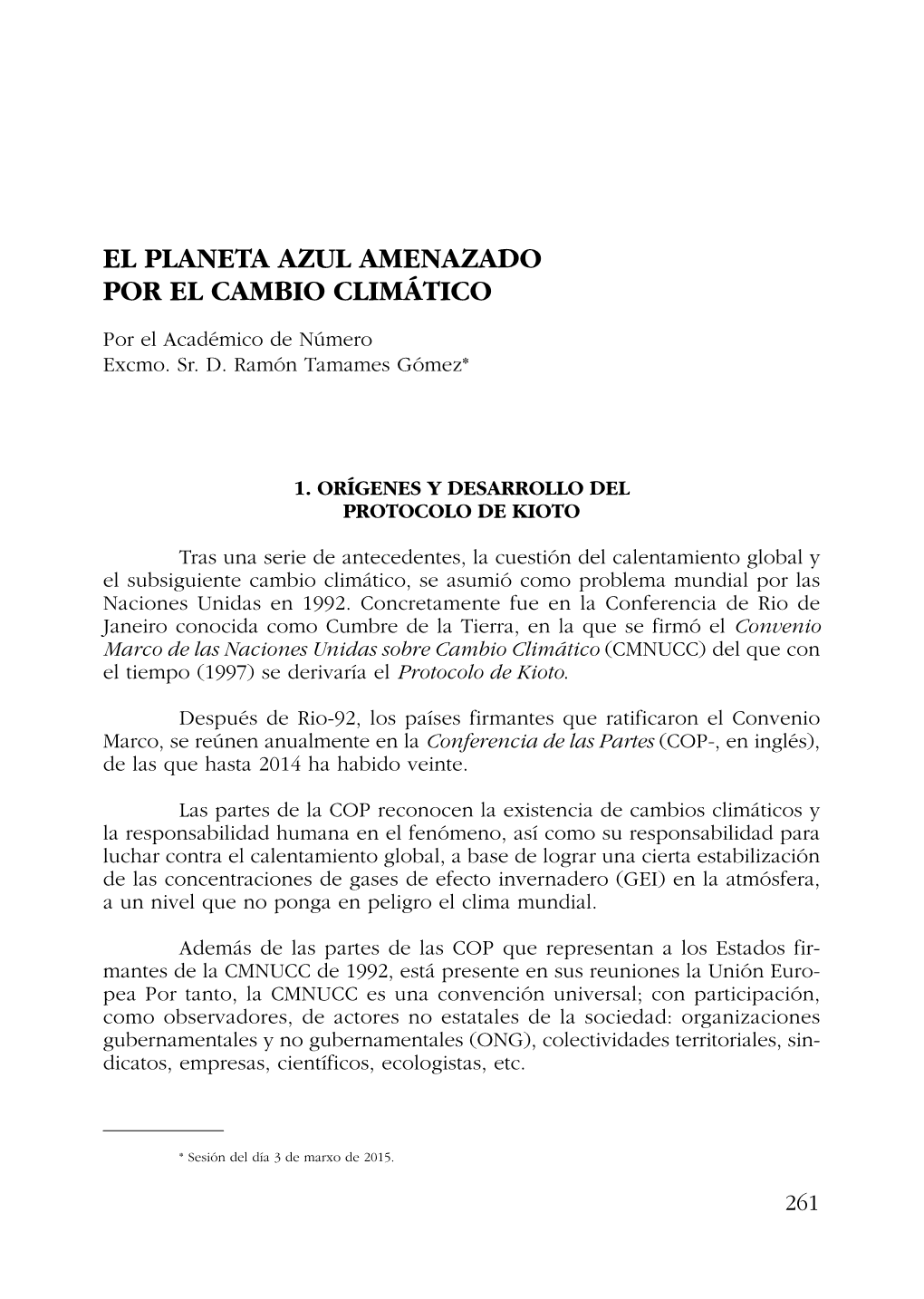 El Planeta Azul Amenazado Por El Cambio Climático