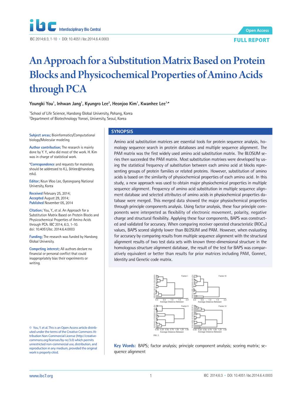 An Approach for a Substitution Matrix Based on Protein Blocks and Physicochemical Properties of Amino Acids Through PCA