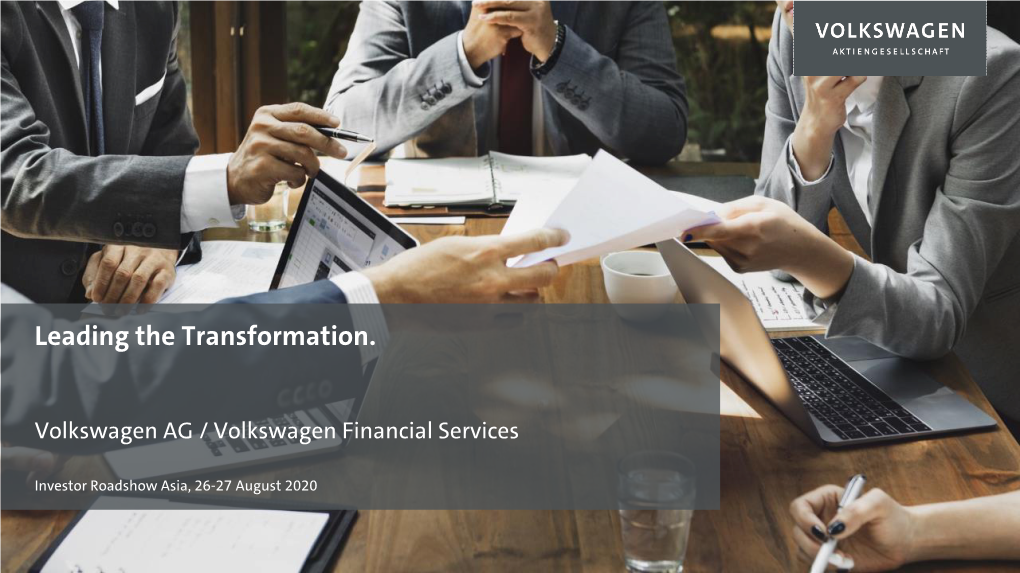 Volkswagen AG / Volkswagen Financial Services