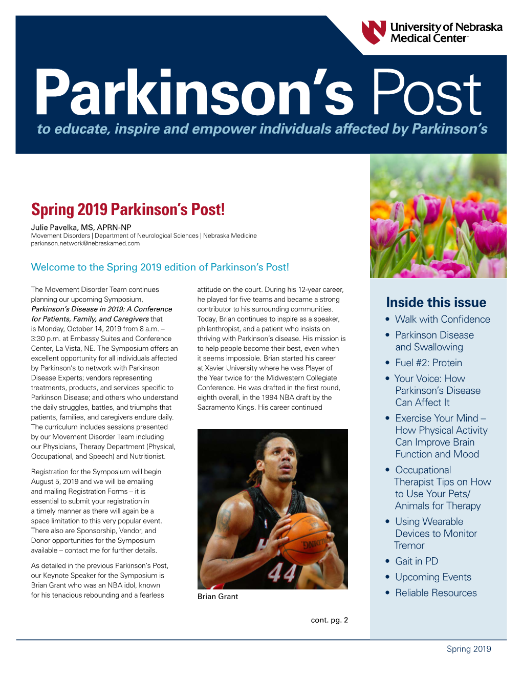 Spring 2019 Parkinson's Post!