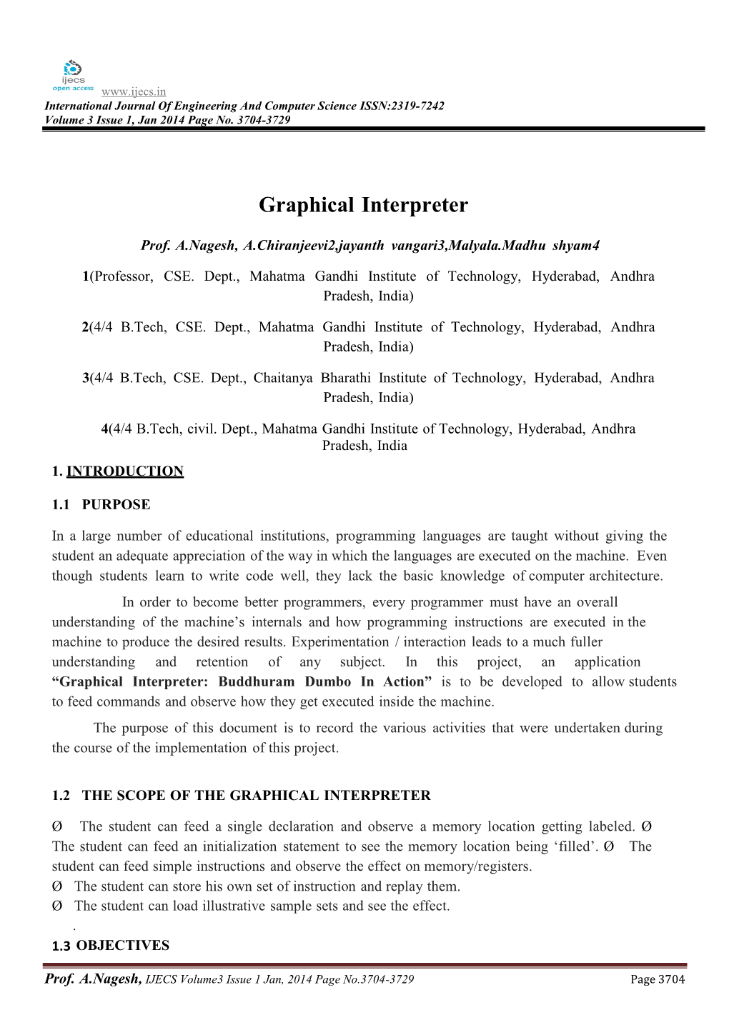 Graphical Interpreter