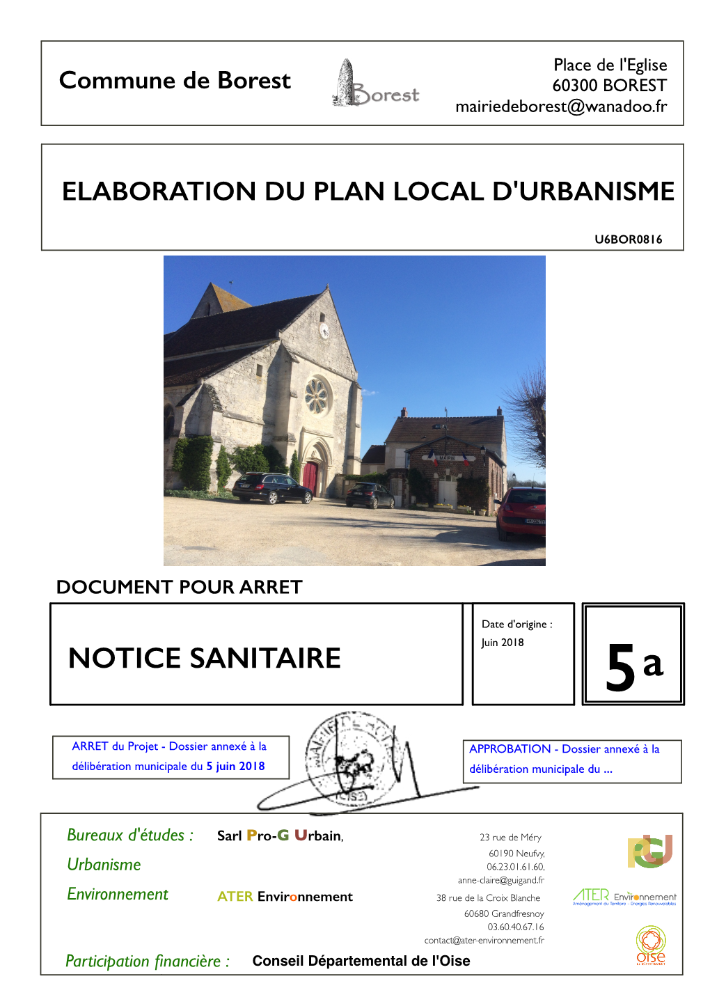 NOTICE SANITAIRE 5A