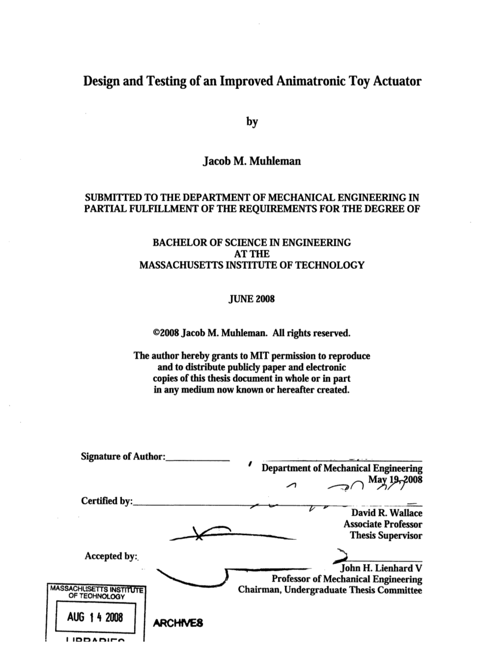 Design and Testing of an Improved Animatronic Toy Actuator