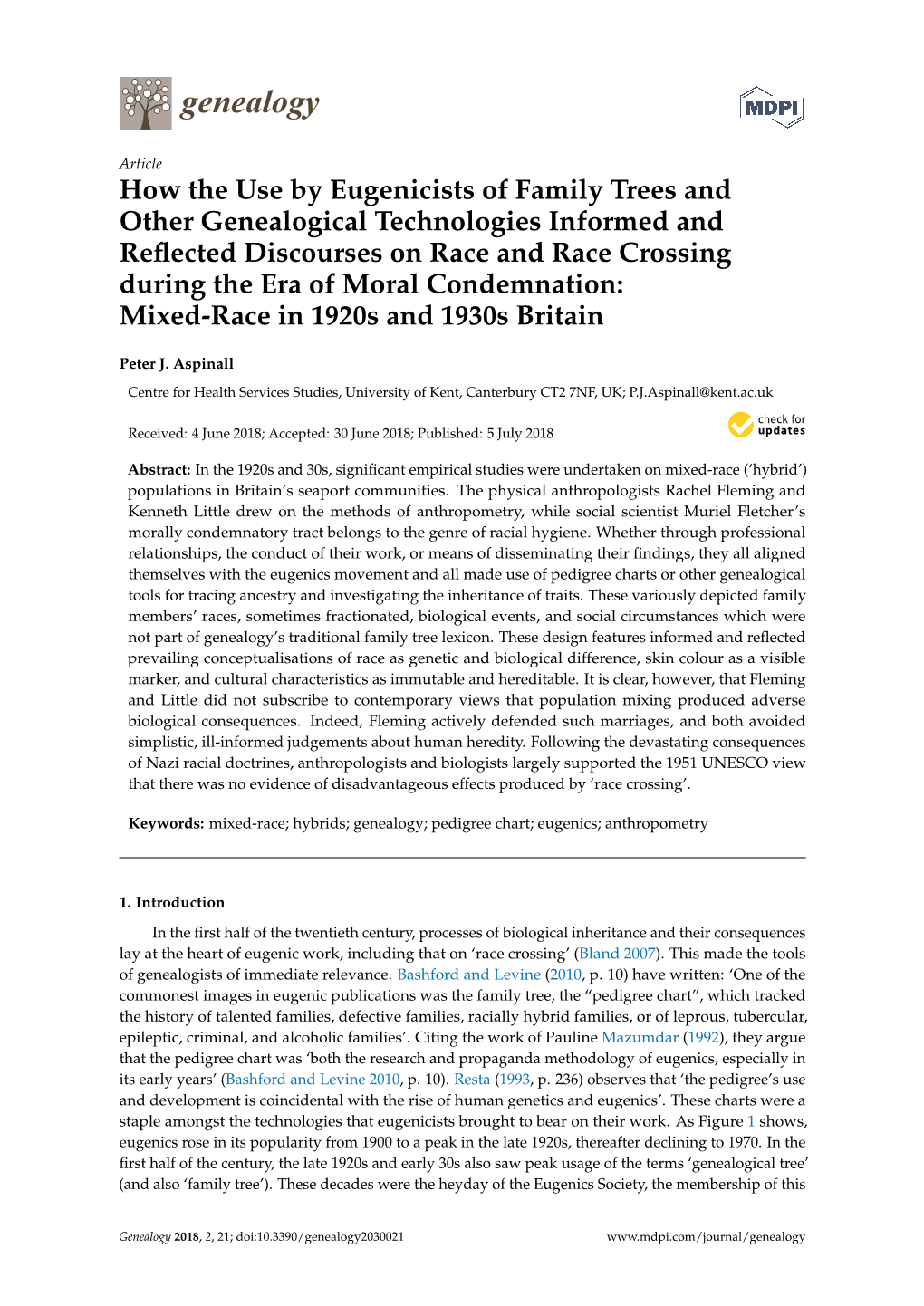 How the Use by Eugenicists of Family Trees and Other Genealogical