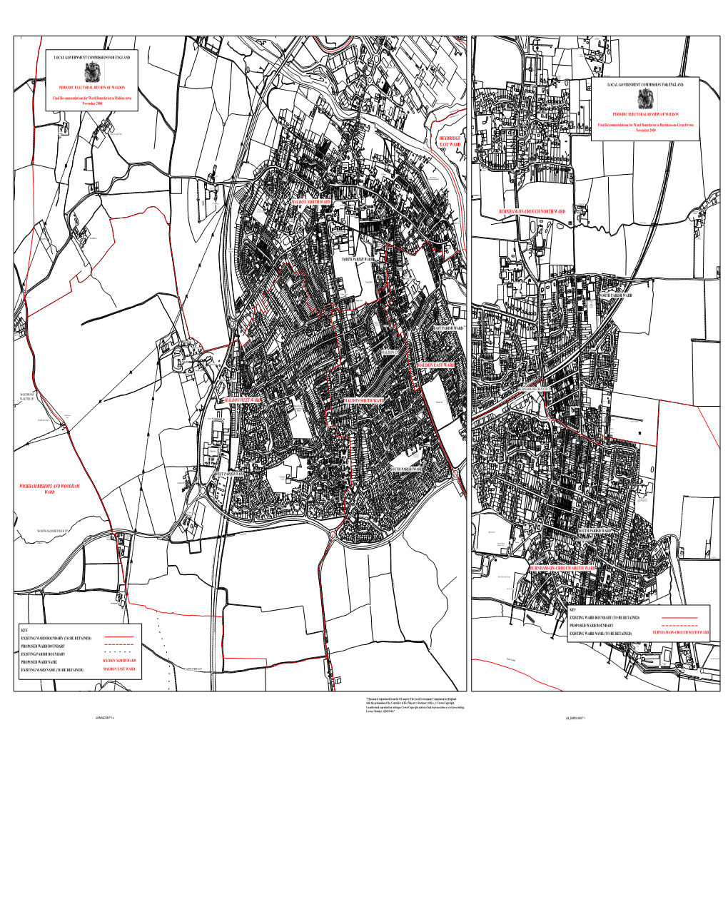 Maldon North Ward Maldon South Ward Maldon East Ward Heybridge East Ward Burnham-On-Crouch North Ward Burnham-On-Crouch South Wa