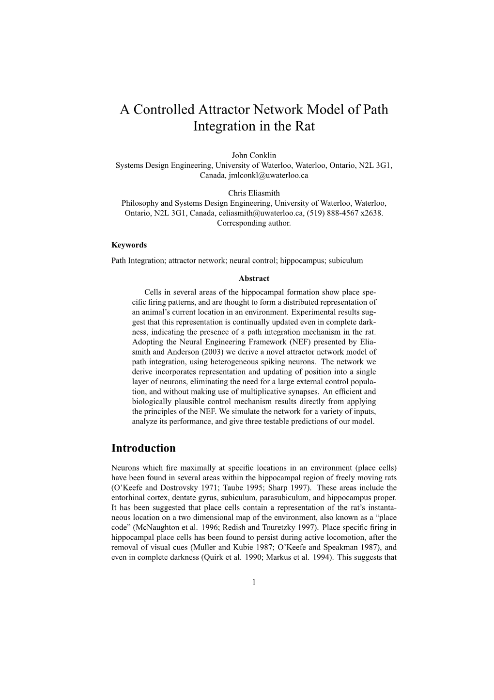 A Controlled Attractor Network Model of Path Integration in the Rat