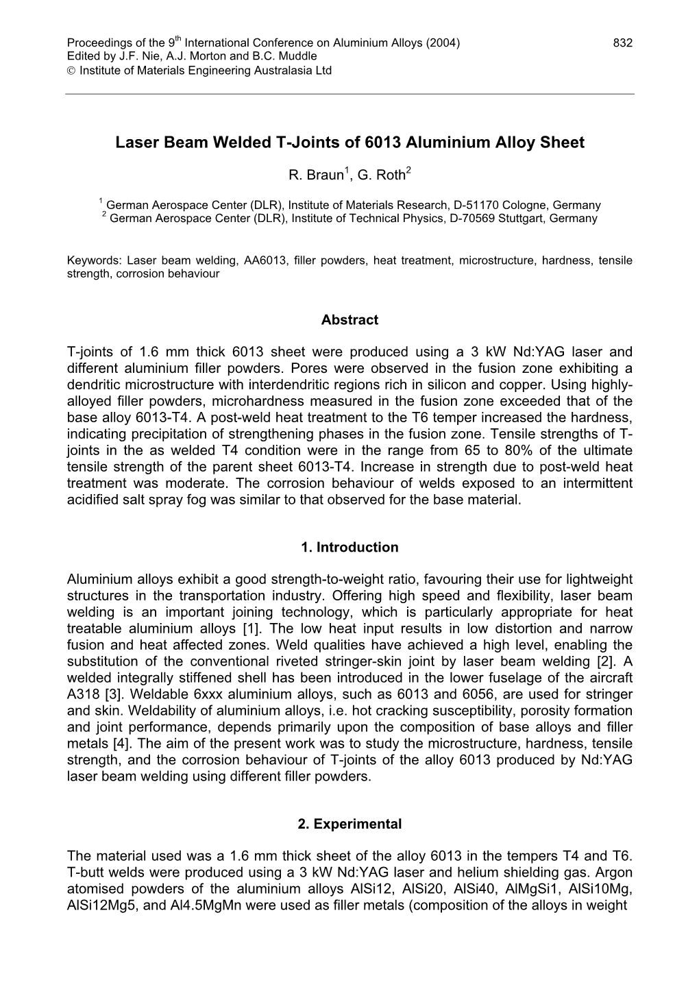 International Conference on Aluminium Alloys (ICAA)