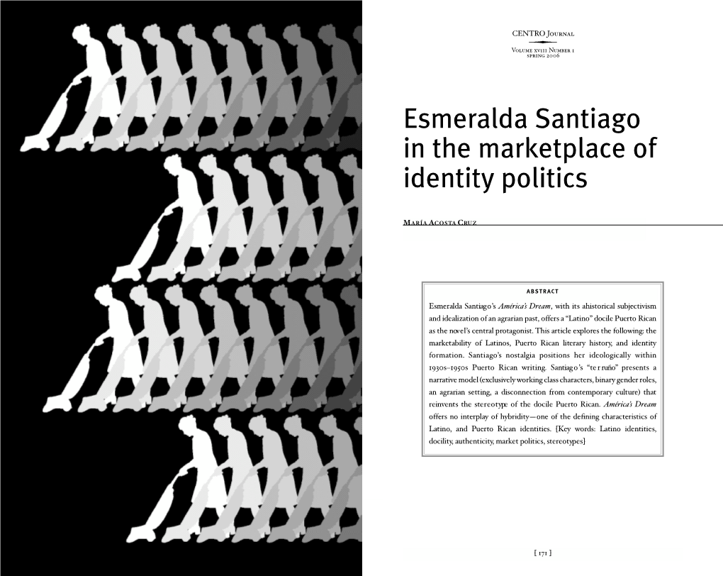 Esmeralda Santiago in the Marketplace of Identity Politics