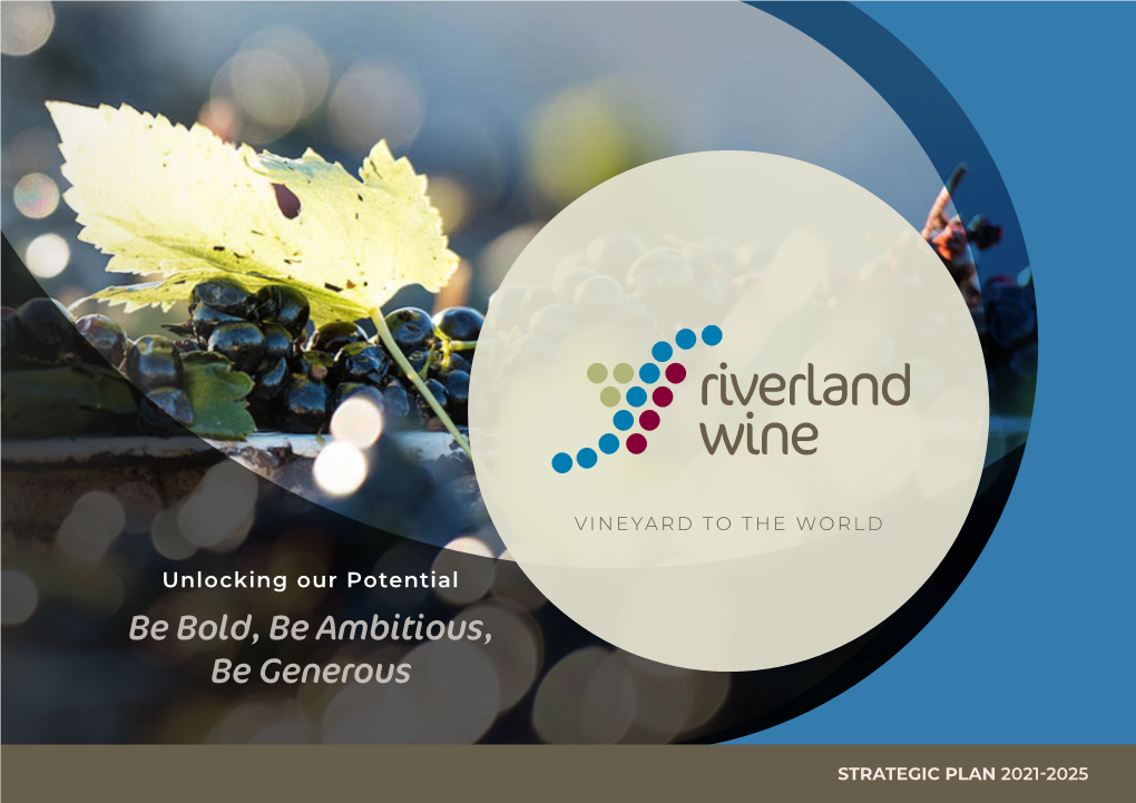 Riverland Wine Strategic Plan 2021-2025