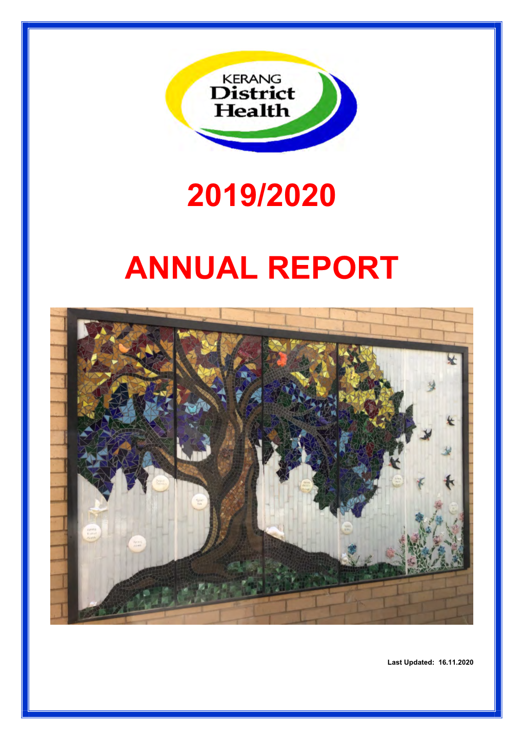Kerang District Health Annual Report 2019 2020