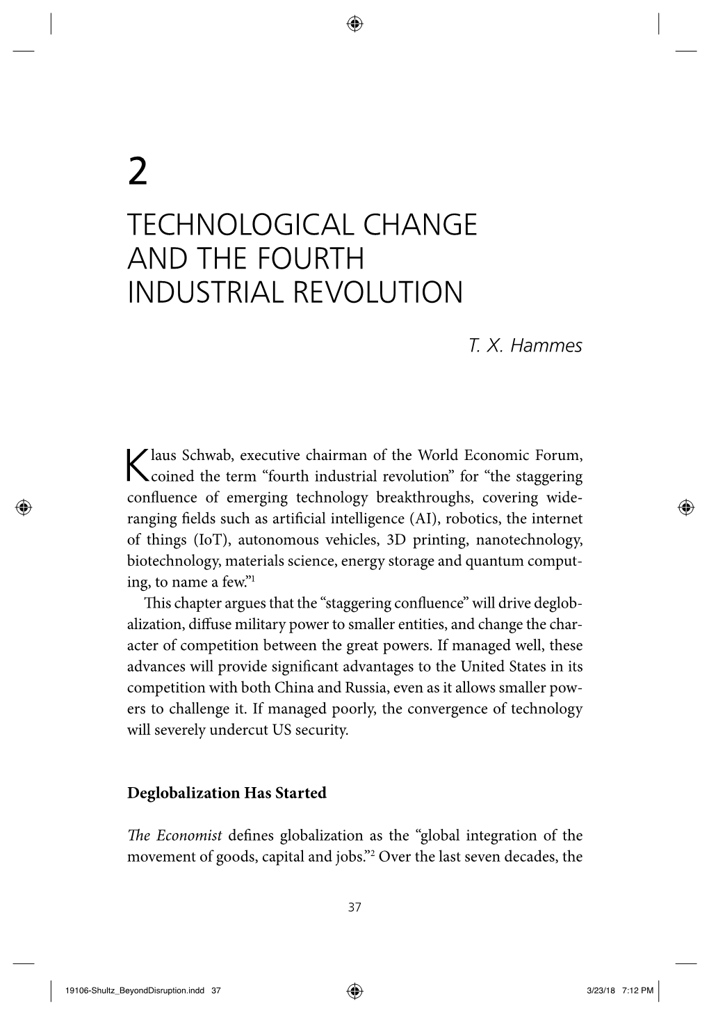 CHAPTER 2: Technological Change and the Fourth Industrial Revolution