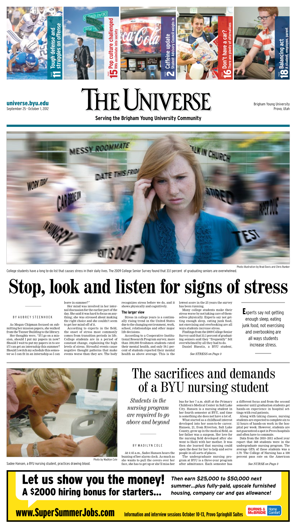 Stop, Look and Listen for Signs of Stress