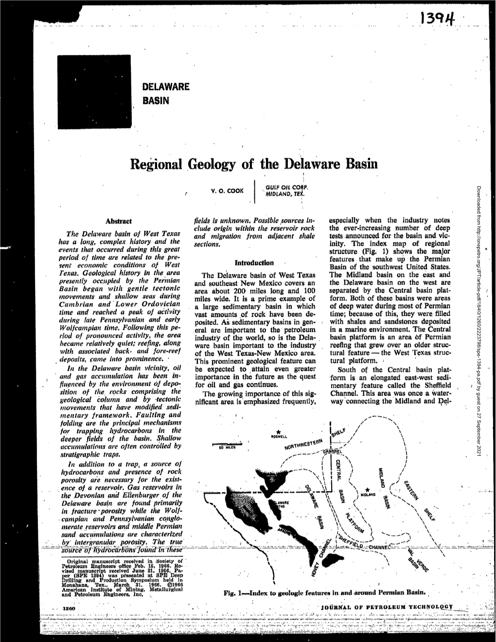 Regional Geology of the Delaware Basin