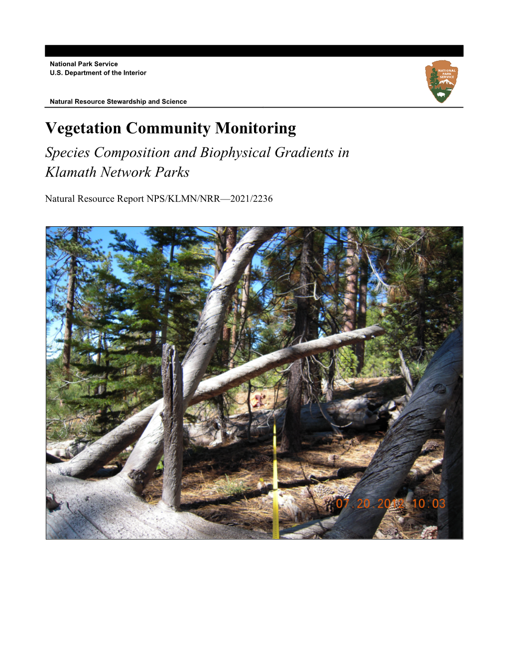 Vegetation Community Monitoring Species Composition and Biophysical Gradients in Klamath Network Parks