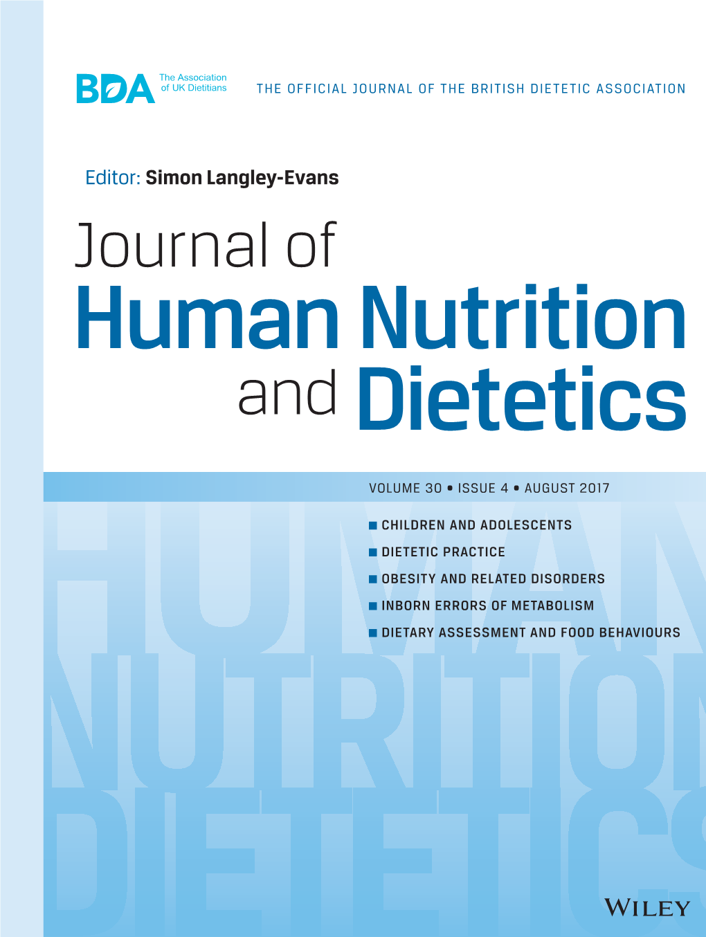 Journal of Human Nutrition and Dietetics