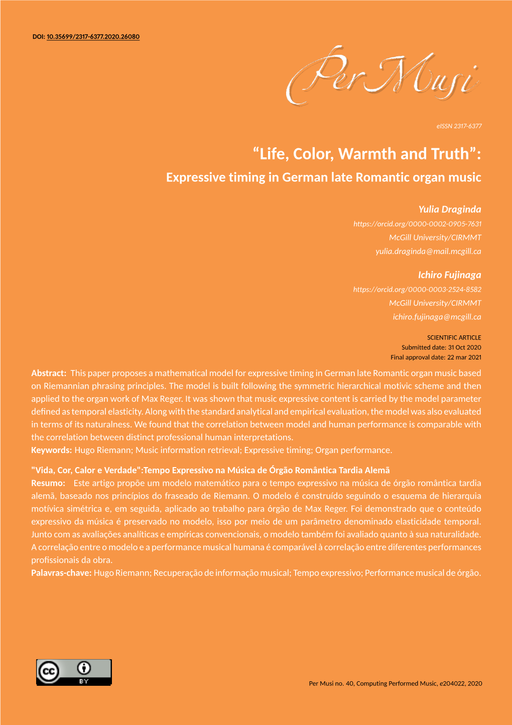 “Life, Color, Warmth and Truth”: Expressive Timing in German Late Romantic Organ Music