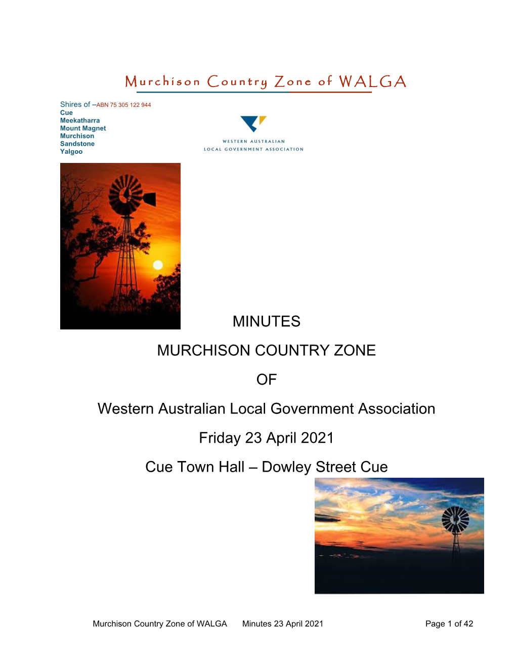 Murchison Country Zone of WALGA