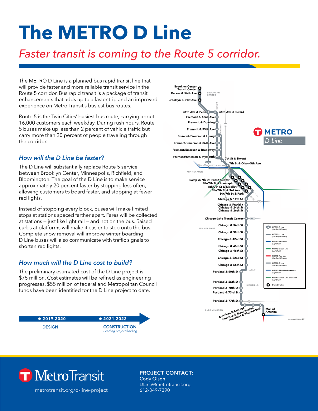 The METRO D Line Faster Transit Is Coming to the Route 5 Corridor