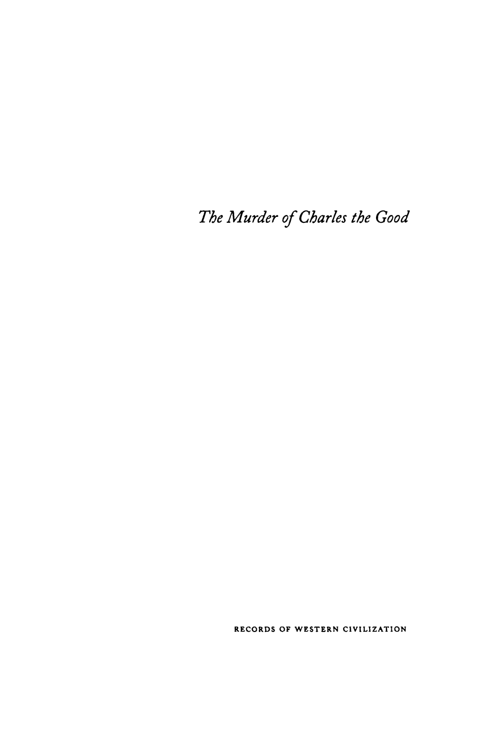 The Murder of Charles the Good