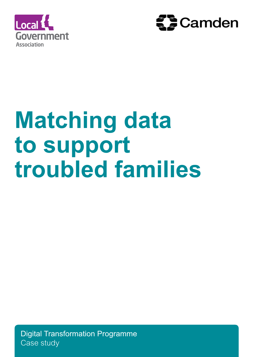 Matching Data to Support Troubled Families