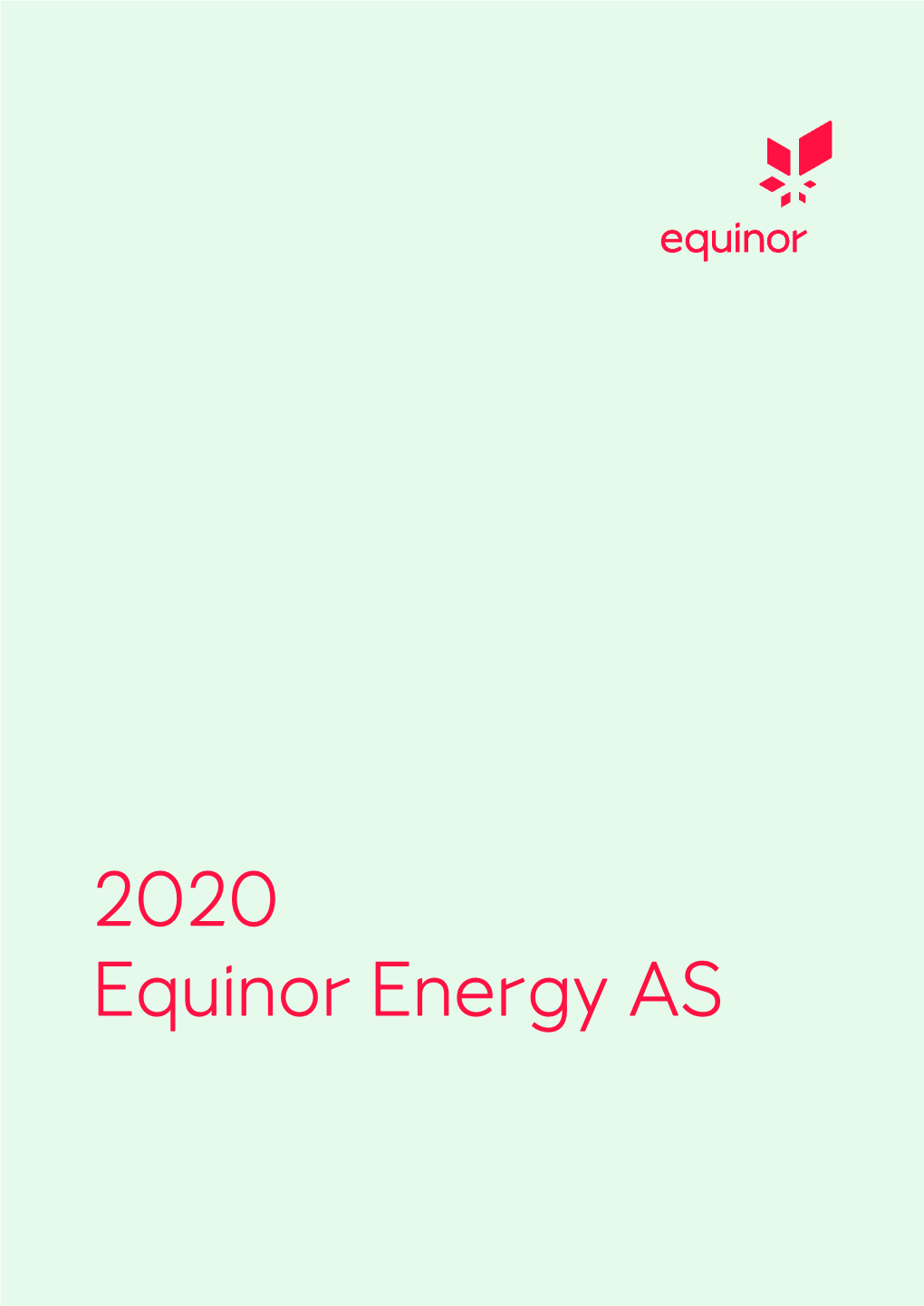 2020 Equinor Energy AS Statutory Report