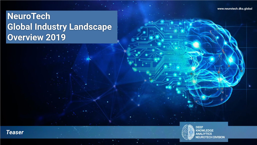 Neurotech Global Industry Landscape Overview 2019
