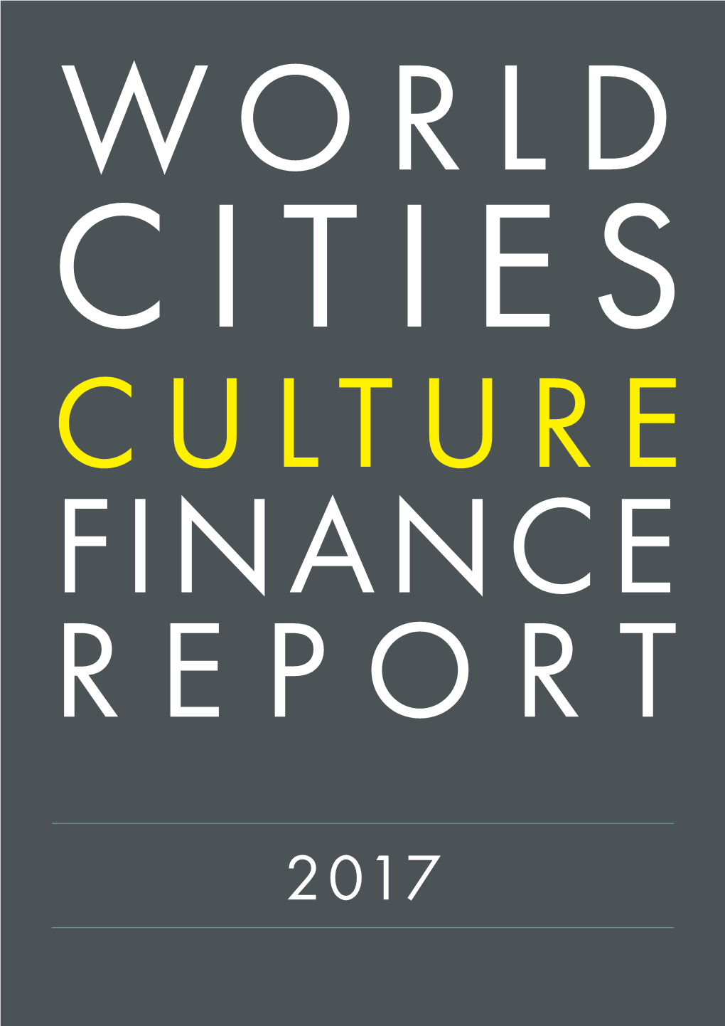 World Cities Culture Finance Report