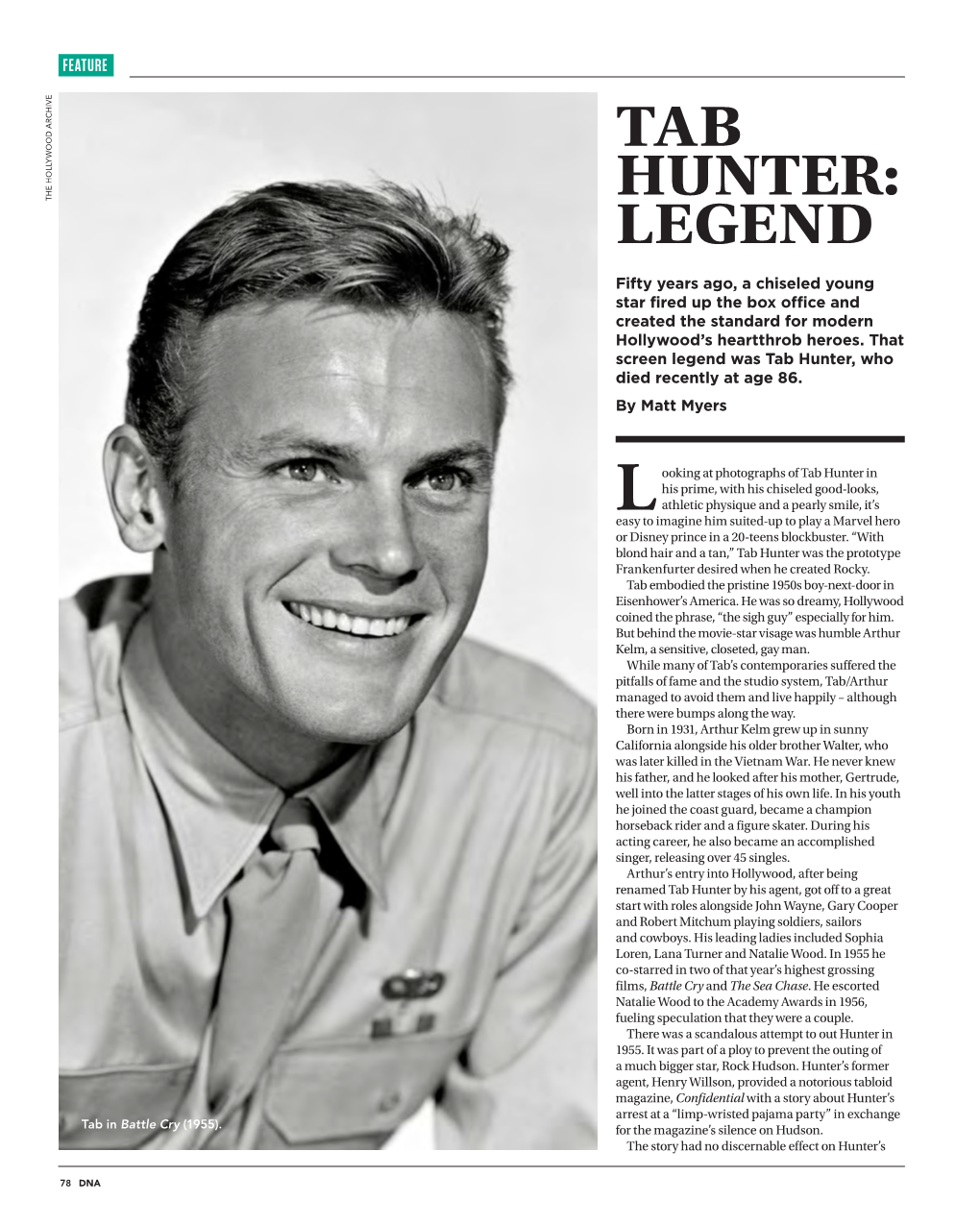 Tab Hunter, Who Died Recently at Age 86