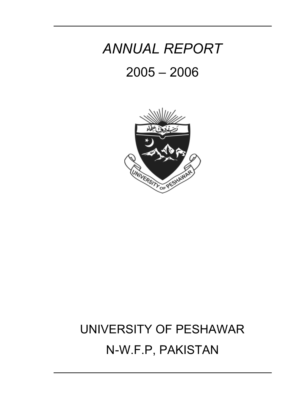 Annual Report 2005 – 2006