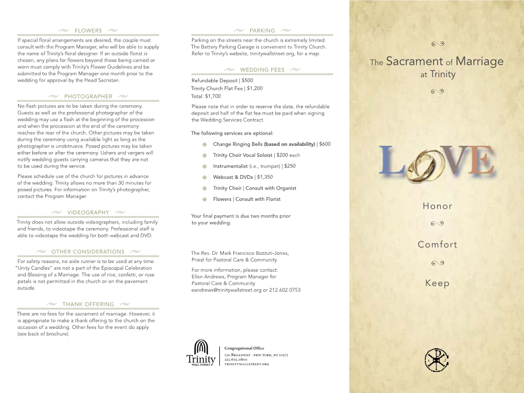 Wedding Brochure