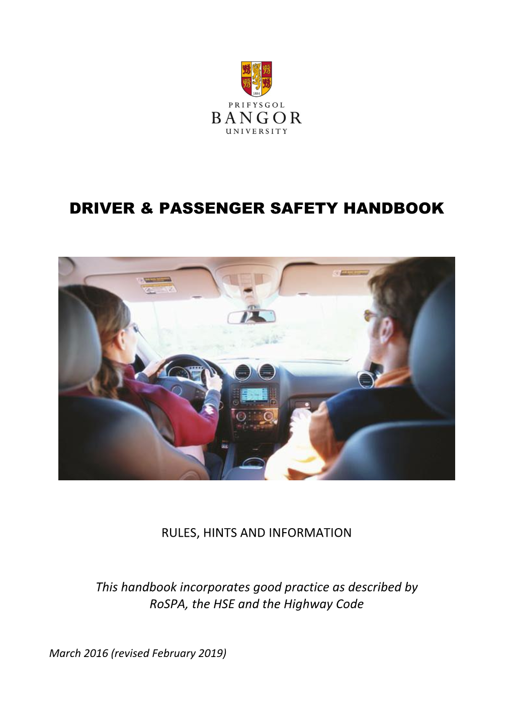 Driver & Passenger Safety Handbook