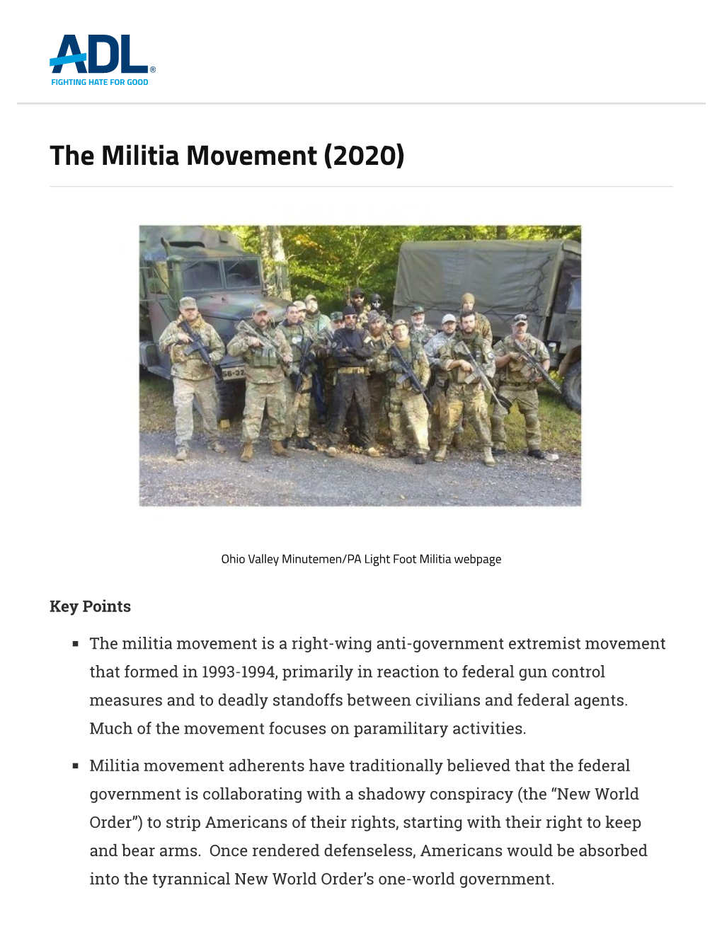 The Militia Movement (2020)